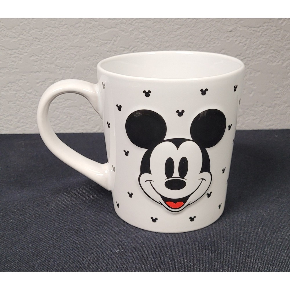 Zrike Brands Disney Mickey Mouse Ceramic Mug Wax Resist Embossed 3D Coffee Mug